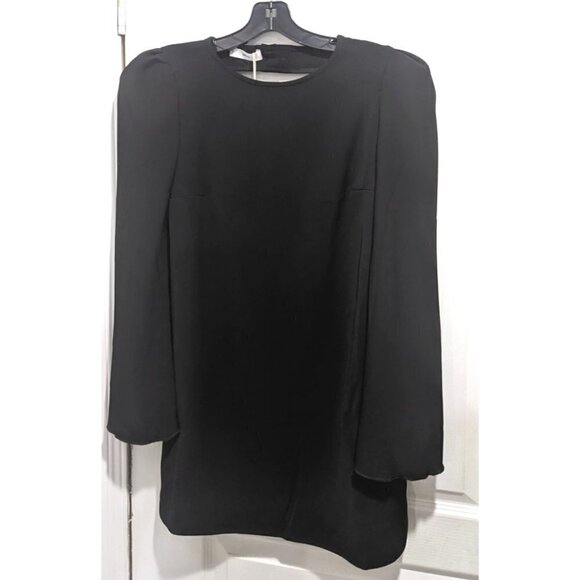 NWT Mango | Back-Cutout Mini Dress in Black - Picture 2 of 12